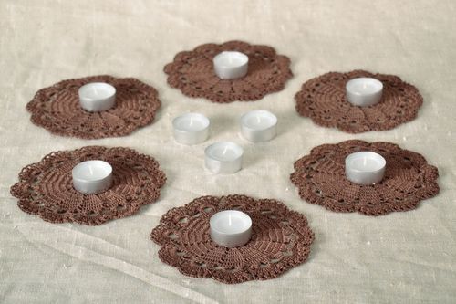 Set of knitted napkins - MADEheart.com