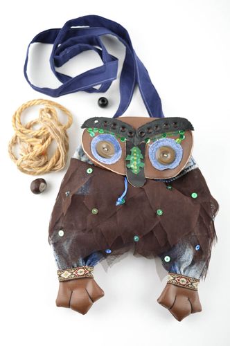 Сумка ручной работы текстильная сумка сова красивая сумка через плечо женская - MADEheart.com