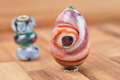 Perle en verre fait main Fourniture pour bijoux colorée belle Loisirs créatifs - MADEheart.com