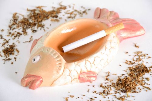 Beautiful ceramic ashtray Small Fish - MADEheart.com