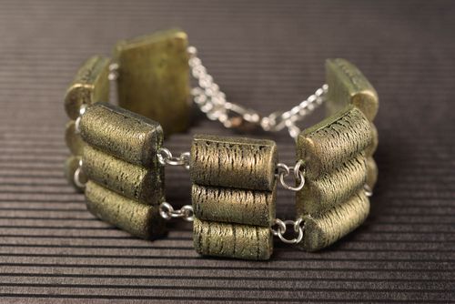 Bracciale in argilla polimerica fatto a mano braccialetto originale da donna - MADEheart.com