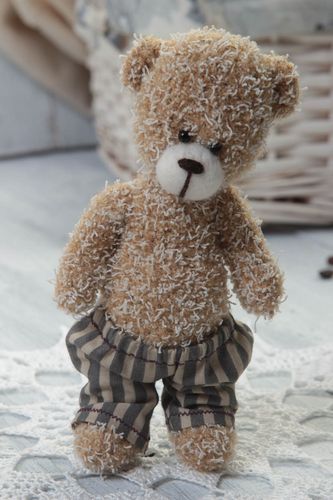 Handmade toy designer toy bear toy unusual gift decor ideas gift for baby - MADEheart.com