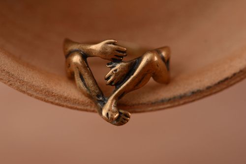 Bague originale en bronze faite main Éternité - MADEheart.com