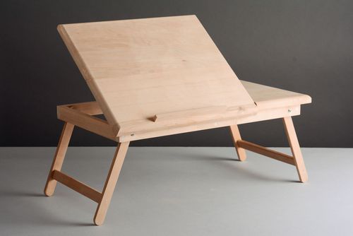 Ébauche en bois faite main Table pour dordinateur - MADEheart.com