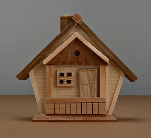 Wooden money-box House - MADEheart.com
