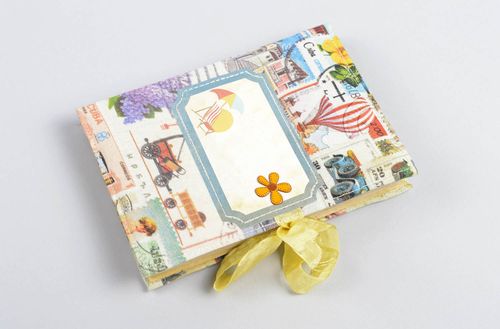 Buntes schönes Notizbuch handmade ausgefallenes Geschenk Design Notizblock  - MADEheart.com