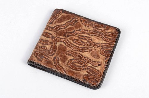 Handmade wallet for men gift ideas unusual purse for men leather wallet - MADEheart.com