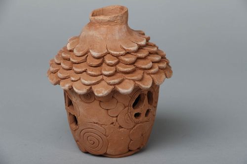 Brûle-parfum en céramique en forme de maisonnette fait main - MADEheart.com