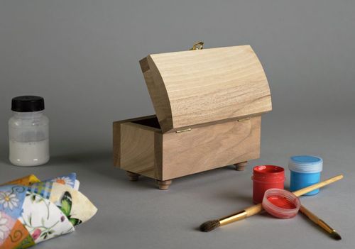 Caja de madera inacabada hecha a mano - MADEheart.com