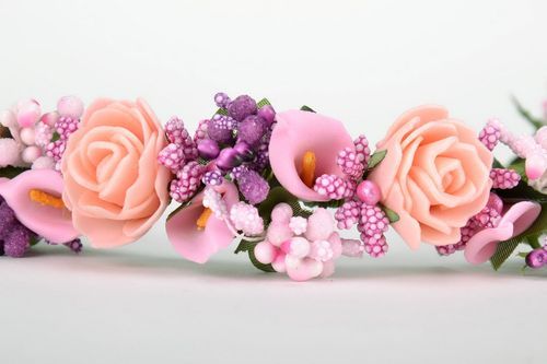 Haarreif mit Blumen - MADEheart.com