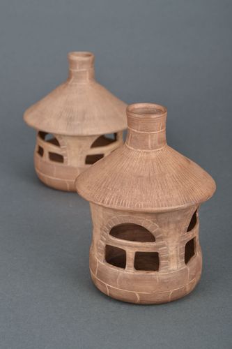 Candeeiro de cerâmica artesanal Casinha  - MADEheart.com