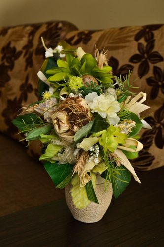 Handmade bouquet designer bouquet with artificial flowers interior decor - MADEheart.com