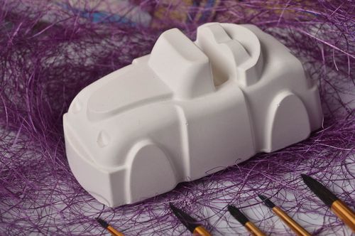 Figurine en platre a peindre faite main Objet à décorer voiture Loisirs créatifs - MADEheart.com