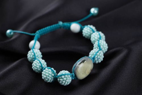 Bracelet fait main en perles de rocailles original - MADEheart.com