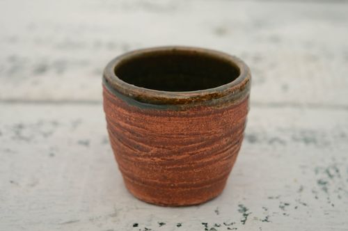 Copa cerámica cubierta con barniz 80ml - MADEheart.com