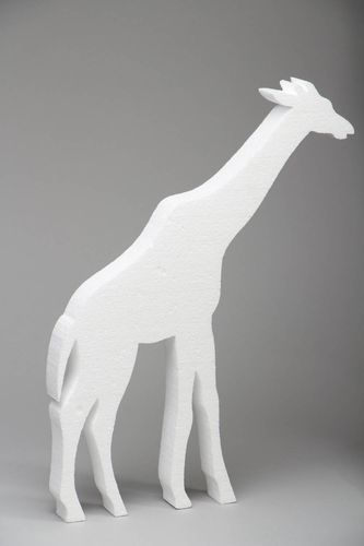 Forme en polystyrène à décorer faite main Girafe - MADEheart.com