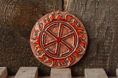 Keramik Wand Teller Amulett Gromowik - MADEheart.com