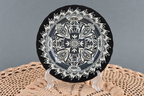 Decorative plate handmade plate large dish painted plate decorative use only - MADEheart.com