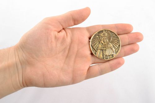 Pendentif en bronze amulette fait main Zgard  - MADEheart.com