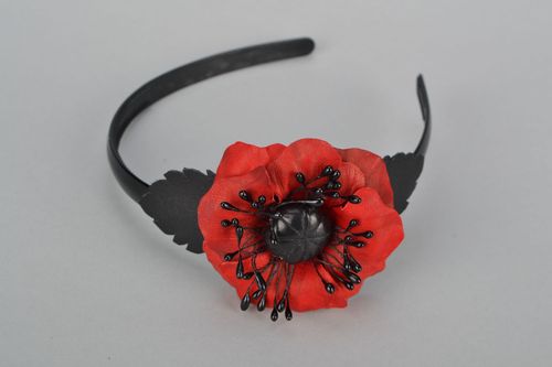 Design headband with poppies - MADEheart.com
