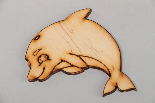 Handmade plywood craft blank Dolphin - MADEheart.com