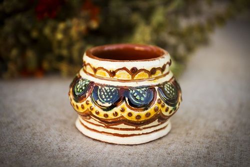 Vaso decorativo souvenir fatto a mano Vasetto in argilla Decorazione di casa - MADEheart.com