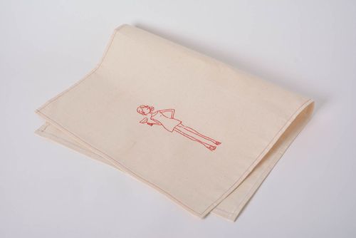 Handmade designer semi linen cloth dish towel with embroidery Cocktail - MADEheart.com