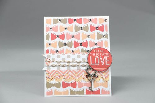 Cartão postal de parabéns Faz tudo com amor - MADEheart.com