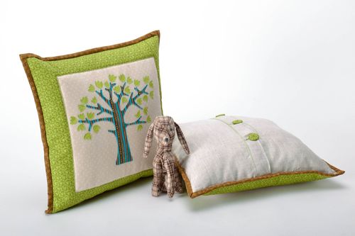 Cuscino decorativo fatto a mano morbido in stoffa cuscini per divani originali - MADEheart.com