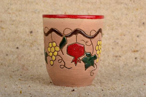 Vaso de cerámica artesanal con ornamento accesorio de cocina elemento decorativo - MADEheart.com