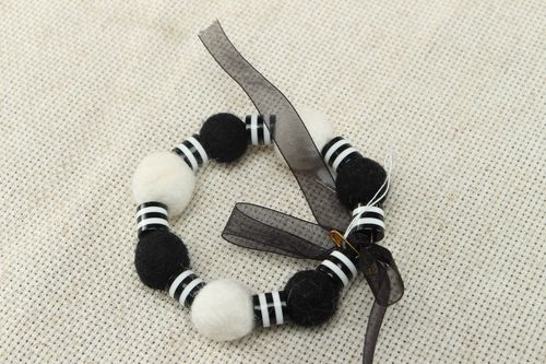 Handmade wrist bracelet Black and White Film - MADEheart.com