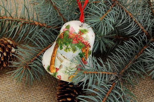 Brinquedo para árvore de Natal inquebrável Sino - MADEheart.com