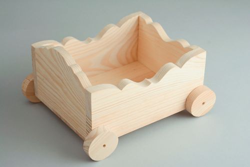 Base de madera para creatividad Carretón - MADEheart.com
