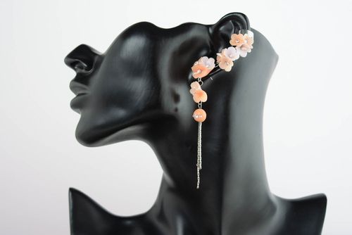 Boucles doreilles ear cuff Bouquet de printemps - MADEheart.com