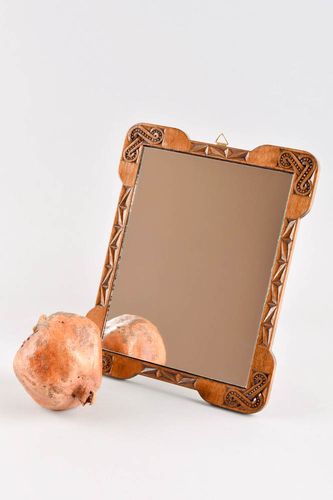 Espejo decorativo de madera artesanal elemento decorativo regalo original - MADEheart.com