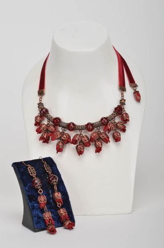 Set di orecchini e collana fatto a mano kit di accessori in stile etnico - MADEheart.com