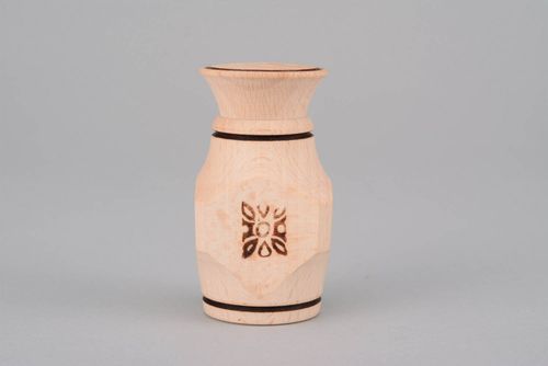 Handmade wooden salt pot - MADEheart.com