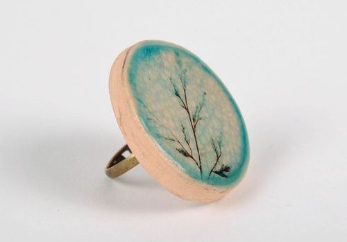 Seal-ring with an impress of natural plant - MADEheart.com