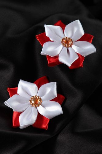 Handmade jewelry flower hair clips flowers for hair hair decorations cool gifts - MADEheart.com