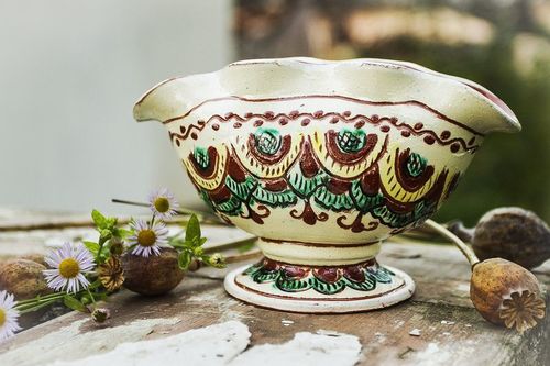 Vaso de cerâmica artesanal - MADEheart.com