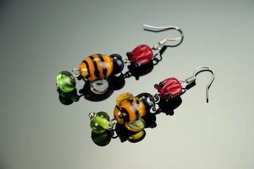 Earrings Bees - MADEheart.com