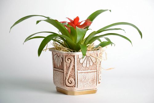 Maceta cerámica para flor - MADEheart.com