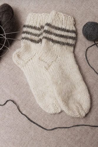 Теплые мужские носки  - MADEheart.com