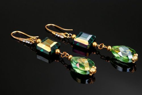Boucles doreilles en cristal - MADEheart.com