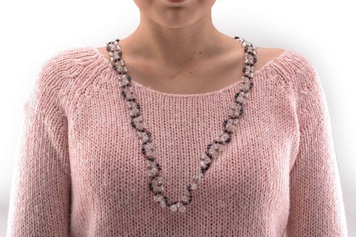Long beaded necklace - MADEheart.com