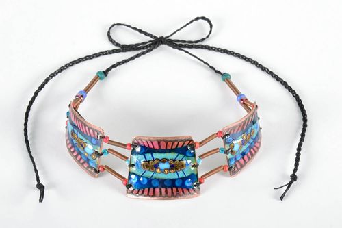 Collar de cobre con esmalte - MADEheart.com