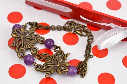 Handmade bracelet designer jewelry metal accessory gift ideas gifts for her - MADEheart.com