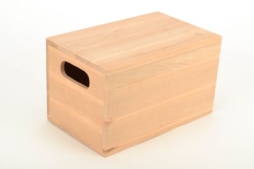 Holz Kiste für Nähzubehör zum Bemalen - MADEheart.com