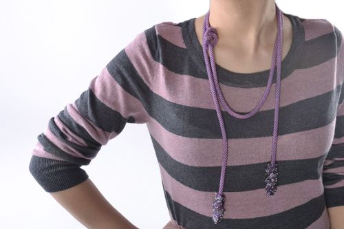 Collana di perline fatta a mano accessori da donna bigiotteria originale  - MADEheart.com