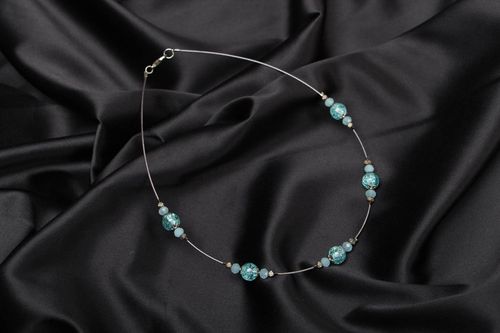Festive beaded necklace - MADEheart.com